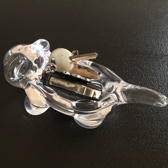 Art Vannes Crystal glass cat trinket candy holder - Picture 7 of 8